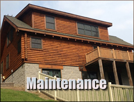  Roark, Kentucky Log Home Maintenance