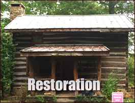 Historic Log Cabin Restoration  Roark, Kentucky